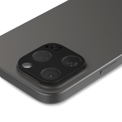 Spigen Optik Back Camera Protective Film for Apple iPhone 15 Pro Max / 15 Pro, Glass Protected, Full Glue, Set 2 pieces, Black AGL05273 AGL05273 