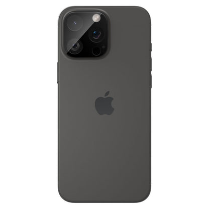 Spigen Optik Back Camera Protective Film for Apple iPhone 15 Pro Max / 15 Pro, Glass Protected, Full Glue, Set 2 pieces, Black AGL05273 AGL05273 