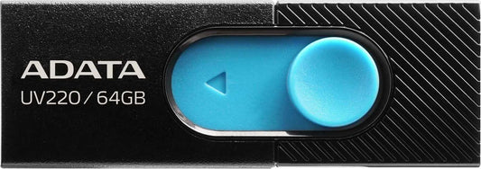 External USB-A Memory Adata UV220, 64Gb AUV220-64G-RBKBL 
