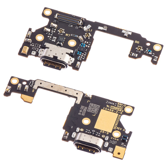Board with Charging Connector - Microphone Motorola Edge 20, Service Pack 5P68C19203 